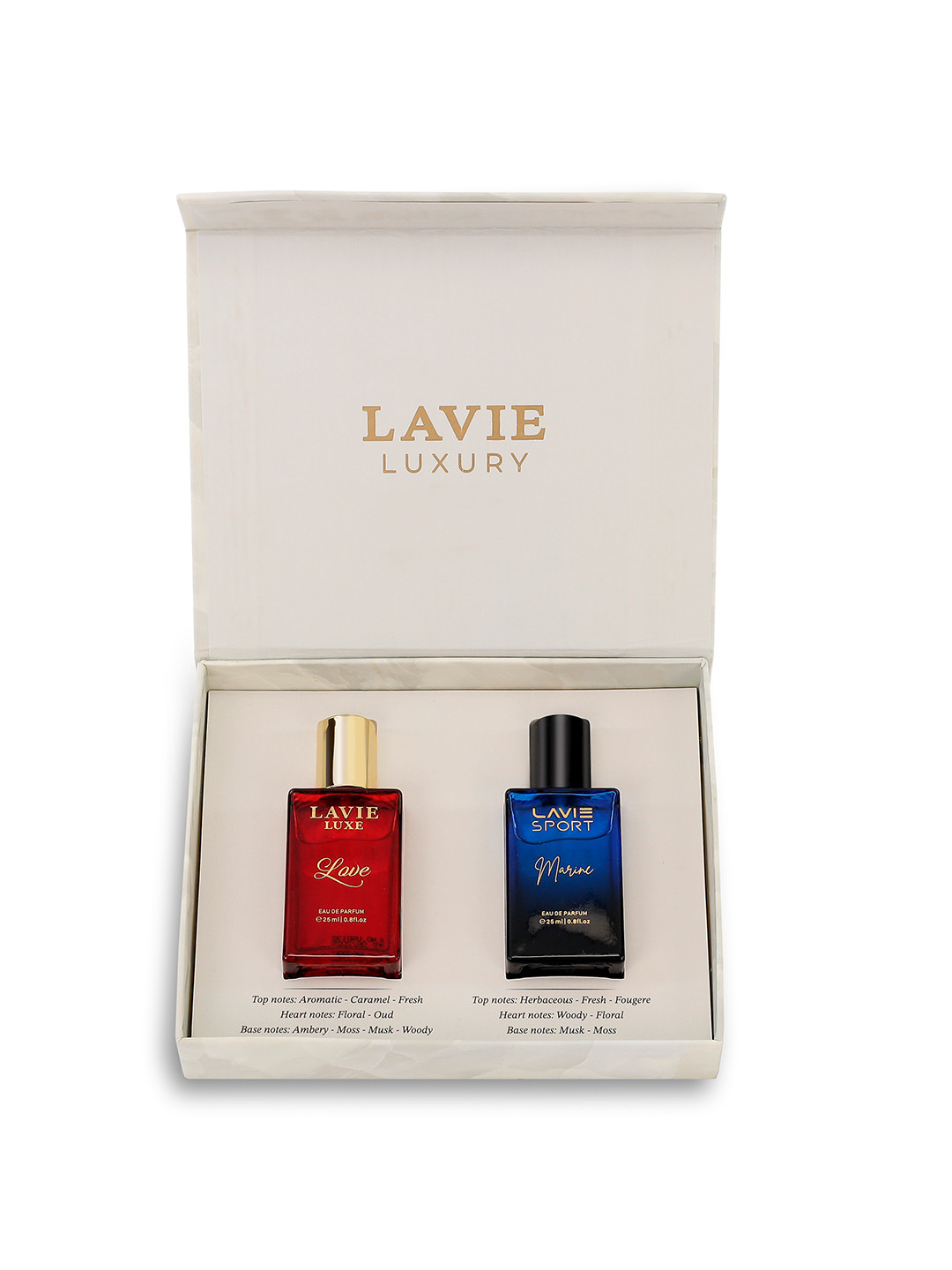 LAVIE LUXE Set Of 2 Love & Marine Long Lasting Eau De Parfum  - 25 ml Each