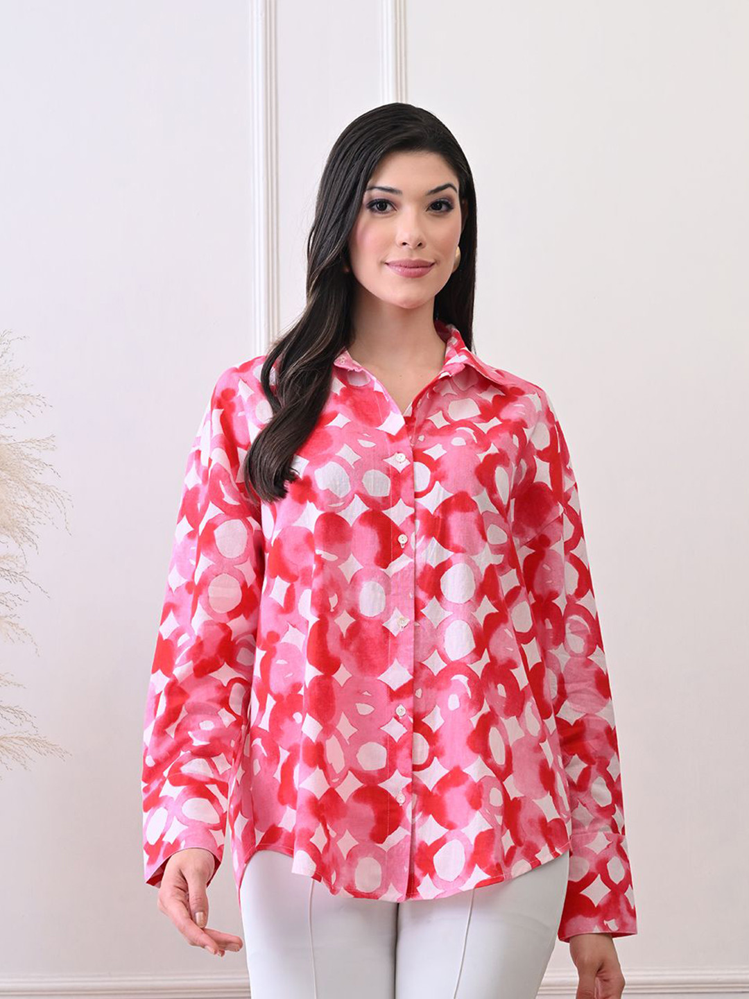 Ikonic klaer Women Comfort Printed Casual Shirt
