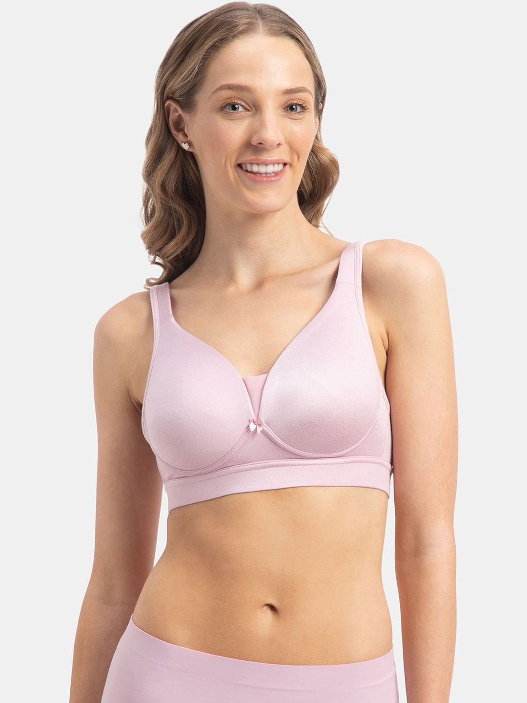 Jockey Wirefree Medium Padded Soft Touch Microfiber Full Coverage T-Shirt Bra - 1856