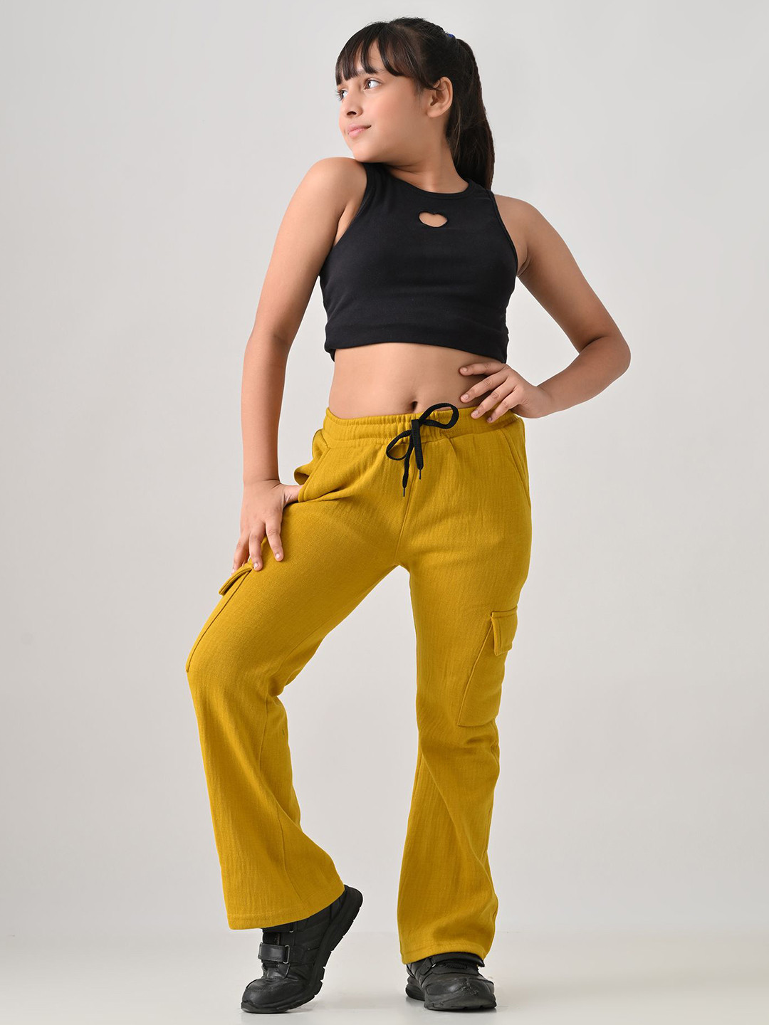 BAESD Girls Winter Cargo Track Pants