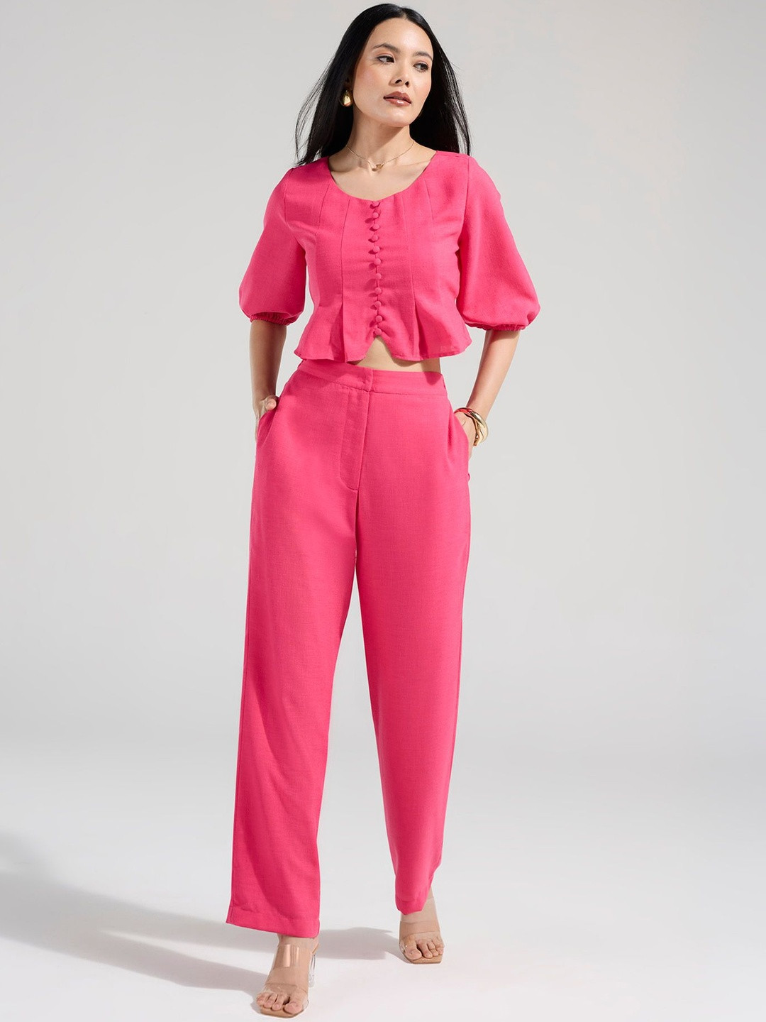 20Dresses Scoop-Neck Top With Trousers Co-Ords Set