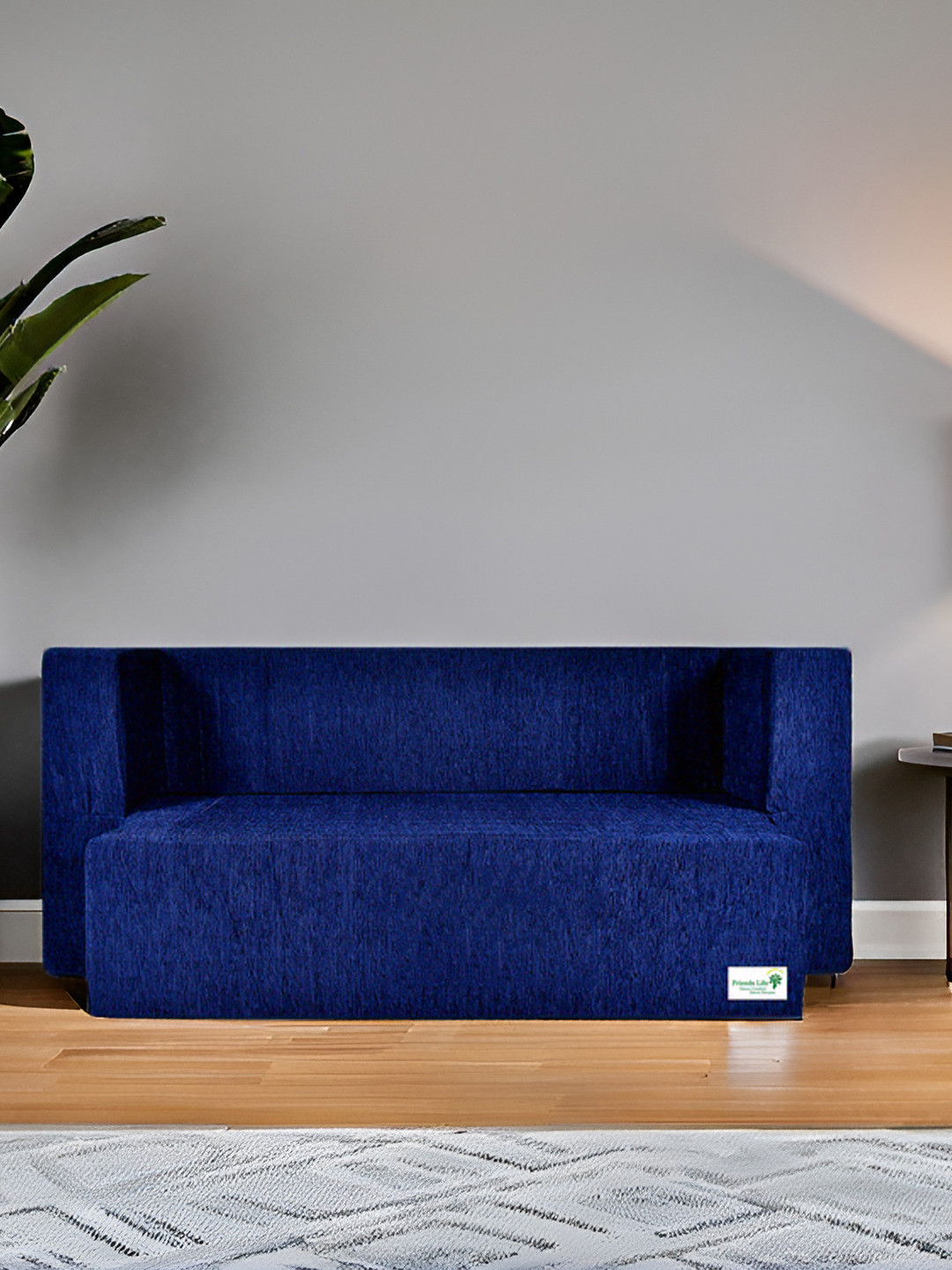FRIENDS LIFE Blue 4 Seater Fold Out SofaCumBed