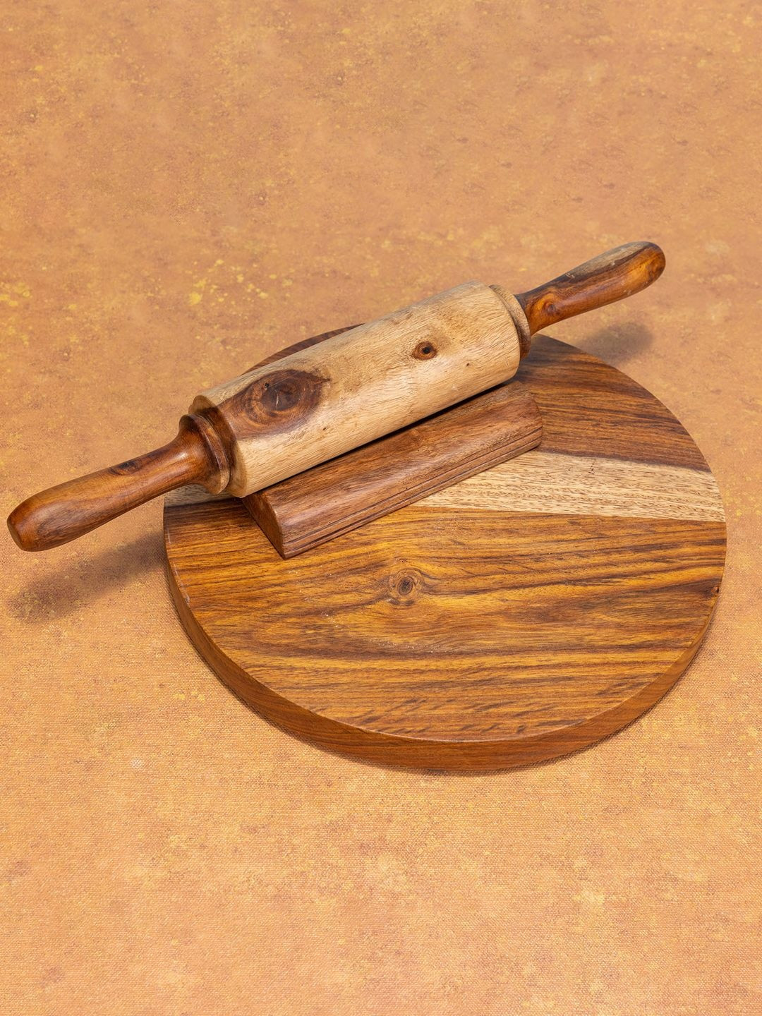 Ireka Homes 2025 Wood Rolling Pin With Board