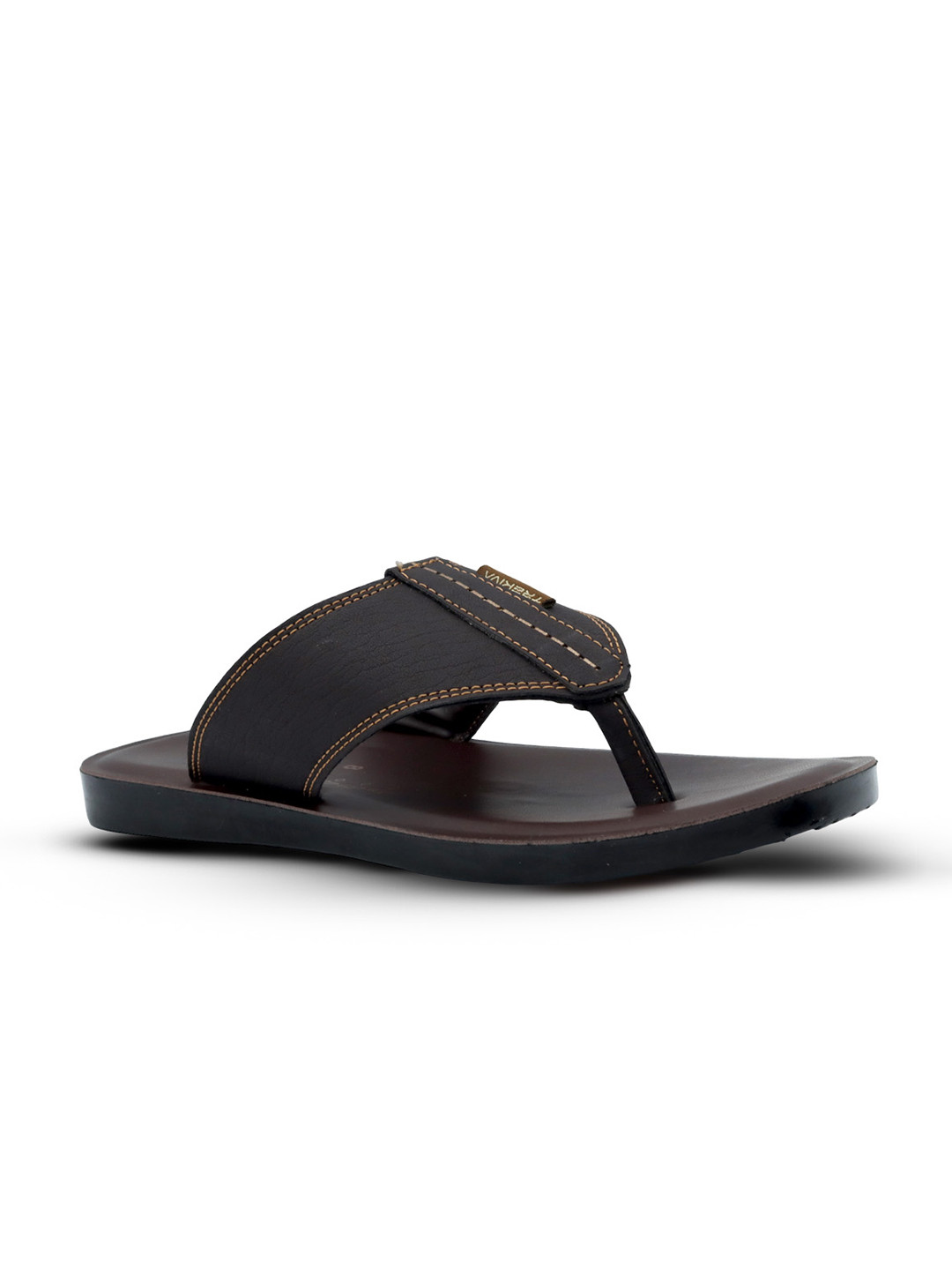 Trekiva Men Brown Premium Lightweight Flexible & Durable Flip-Flops