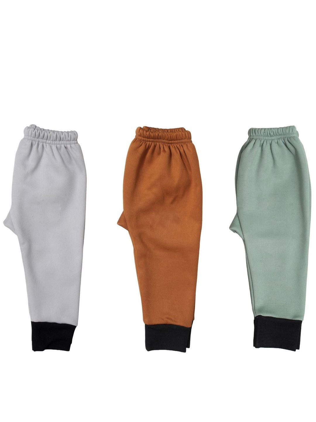 ARSIA Kids Pack Of 3 Regular Fit Mid-Rise Joggers