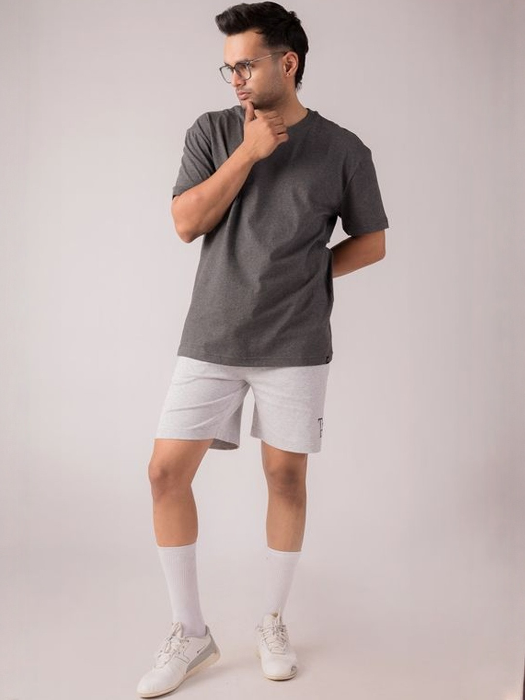 THREADS OF HARMAN Men Brand Logo T-shirt