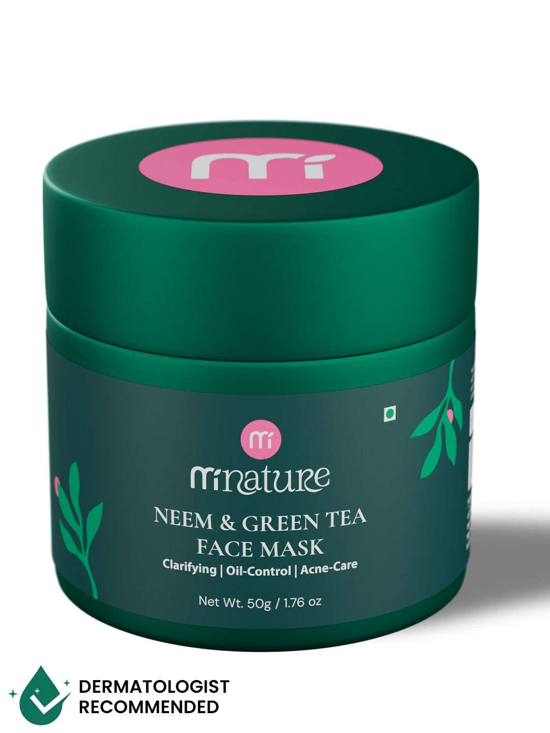MINATURE Neem & Green Tea Acne Care Mask- 50 g