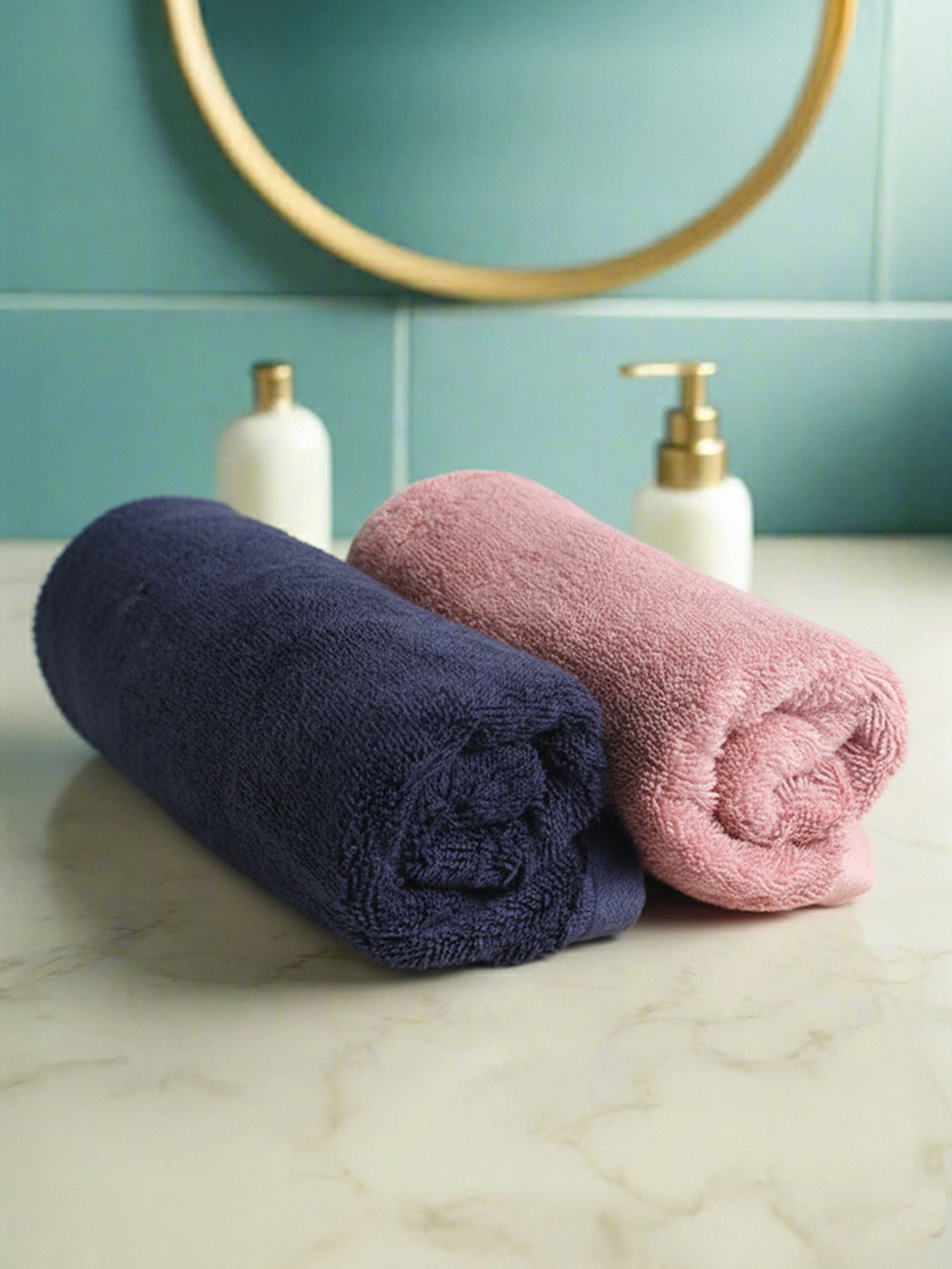Heelium Unisex Pack of 2 Bamboo Super Soft & Quick Drying Home & Gym Hand Towel