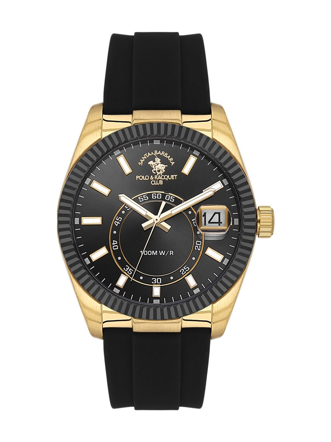 SANTA BARBARA POLO & RACQUET CLUB Men Dial & Stainless Steel Straps Watch SB1.10669-3