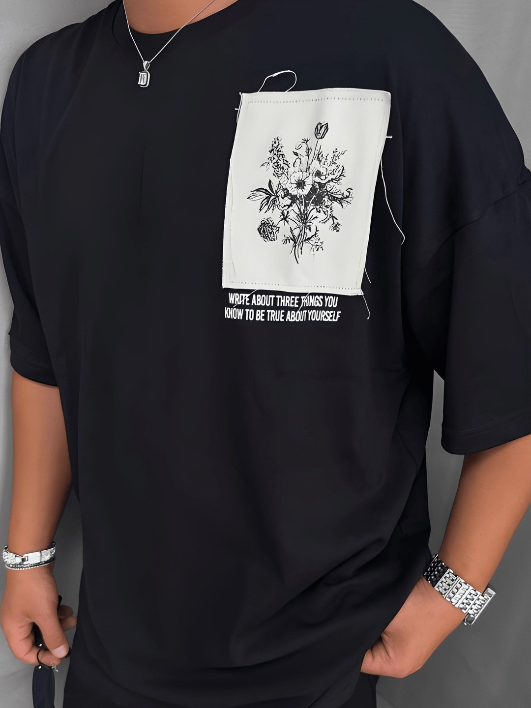 AUKURBAN Men Printed T-shirt