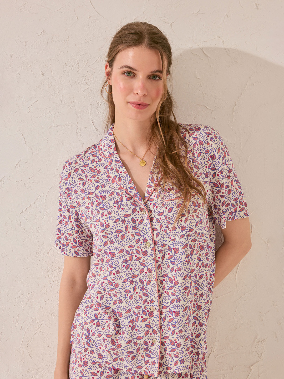 women'secret Women Floral Printed Pyjamas Set