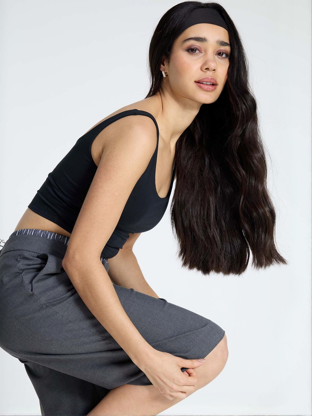 CAVA Women Black Cotton Scoop Tank