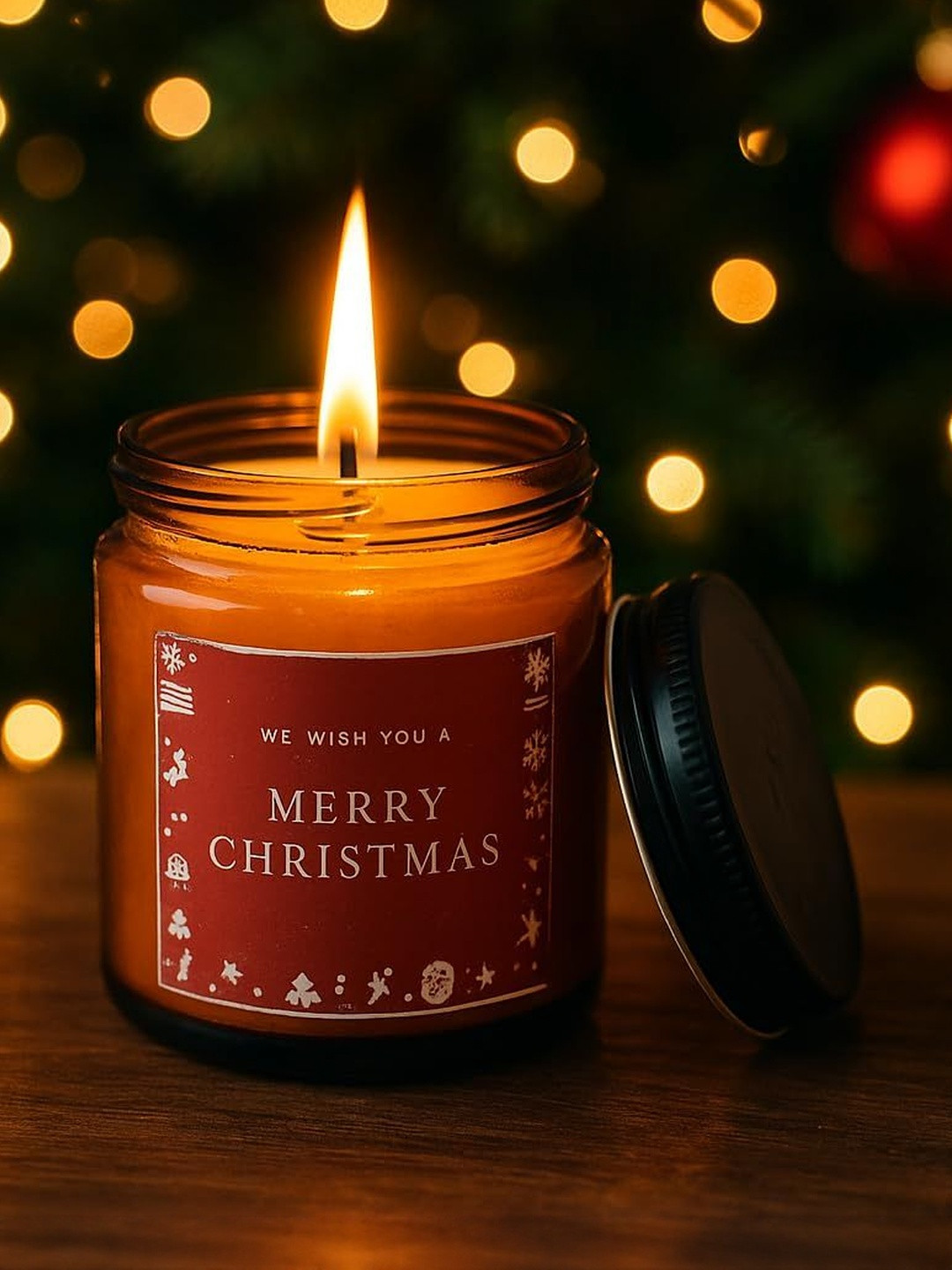 Garden Deco Merry Christmas Scented Jar Candle