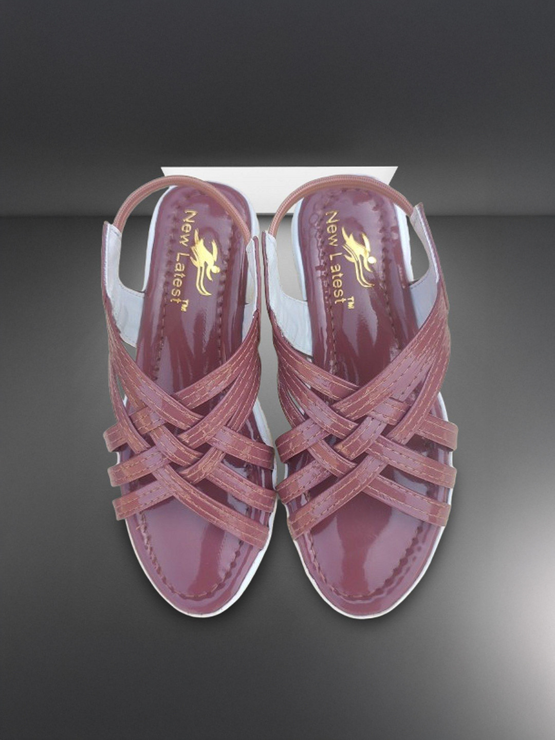 NEW LATEST Girls Open Toe Back Strap Flats