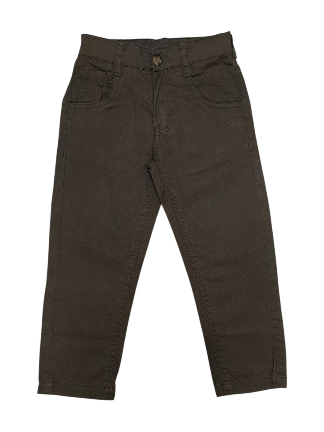 ALBEPOSE Boys Straight Fit Low-Rise Cotton Trousers