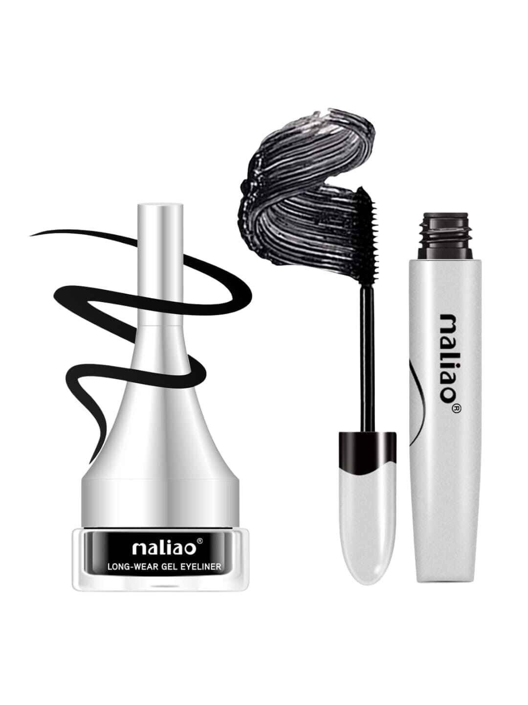 Maliao Set Of 2 Waterproof Eyeliner- 4 g- M80 & Mascara- 10 ml- M67