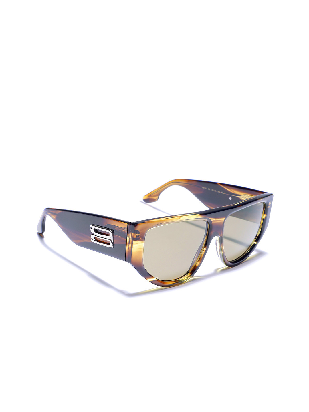 Victoria Beckham Women UV Protected Lens Oversized Sunglasses - VB676S/55/STRIPED KHAKI