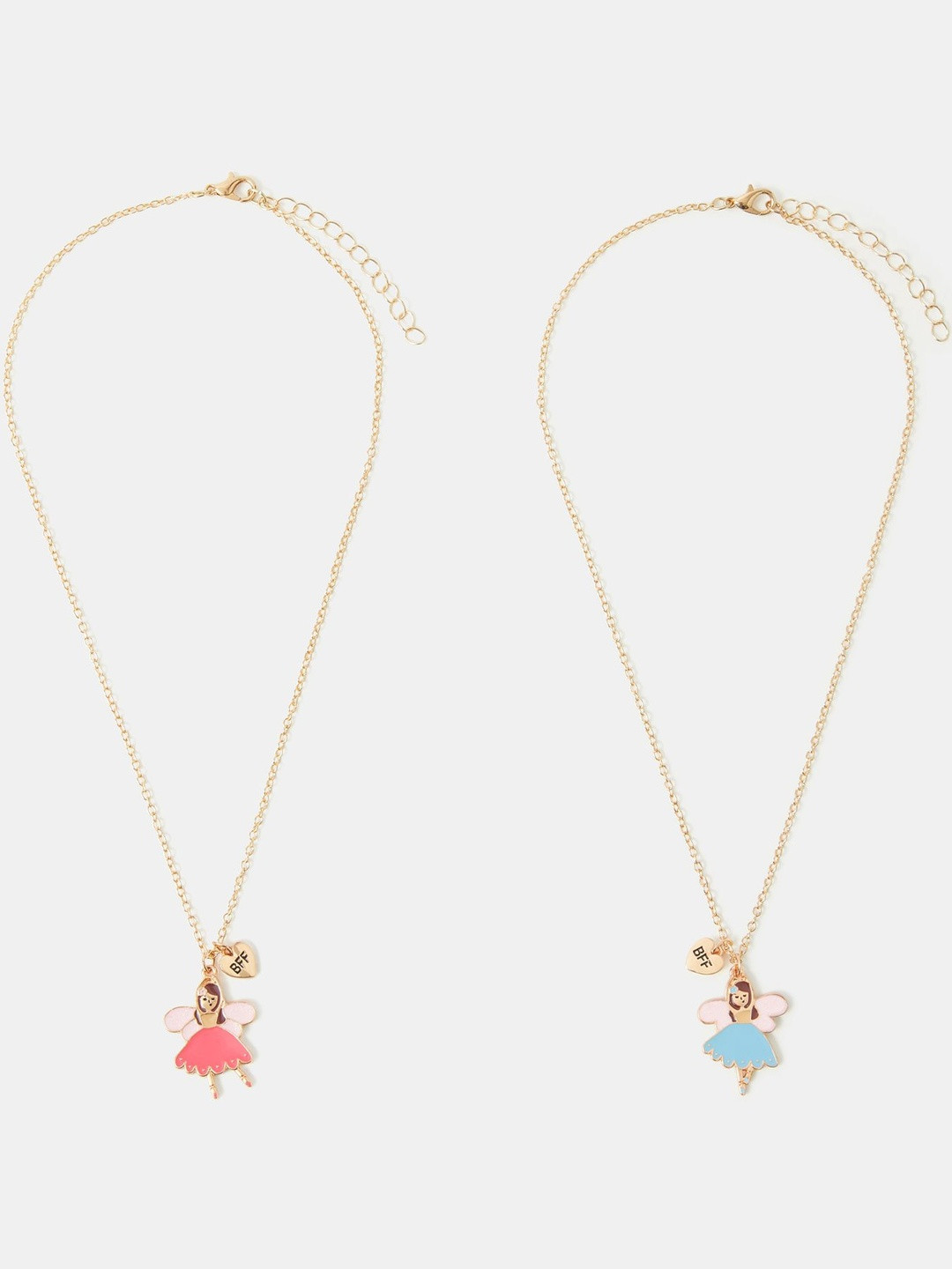 Accessorize Girls Set Of 2 Fairy Best Friend Necklaces