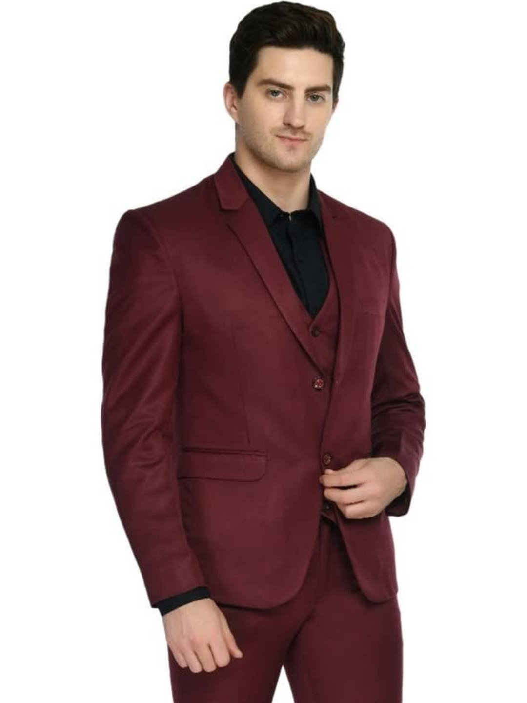 CLONOUT Trulyfeb Men Slim-Fit Single Breasted Formal Blazer