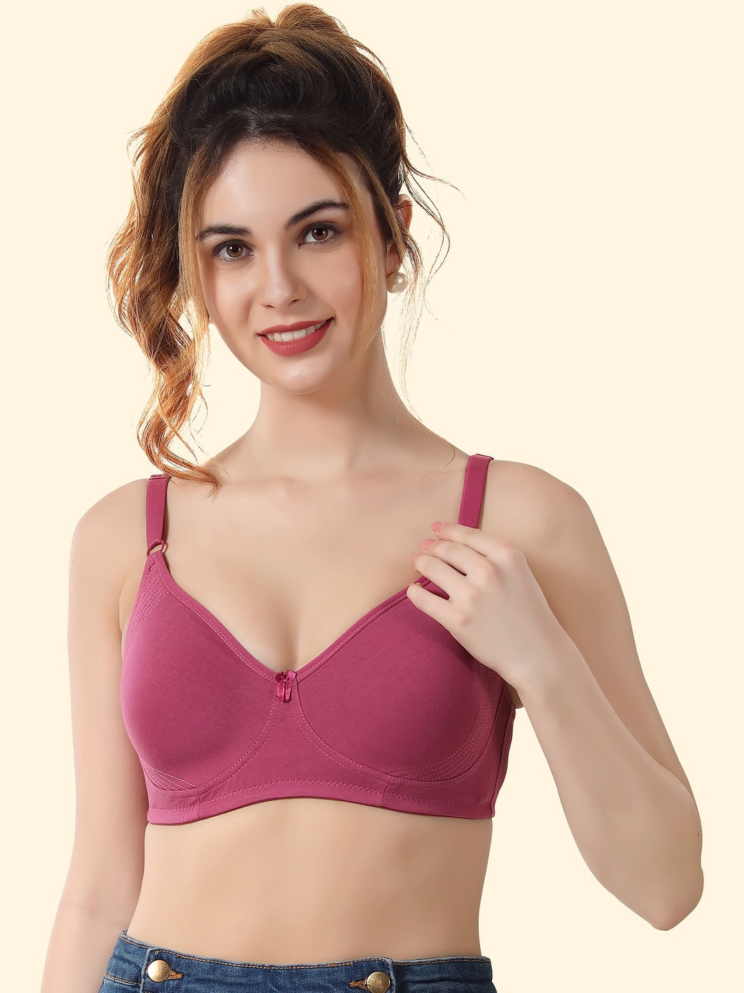 Cloud Soft Women Non Padded Non-Wired Full Coverage Seamless Cotton T-shirt Bra