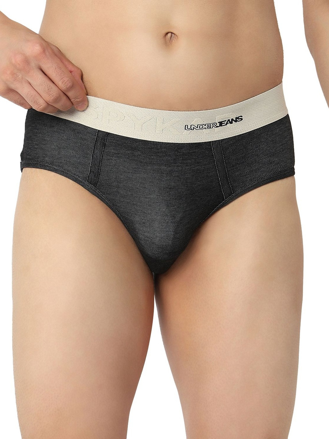 UnderJeans by Spykar Mid Rise Ultra Soft Brief