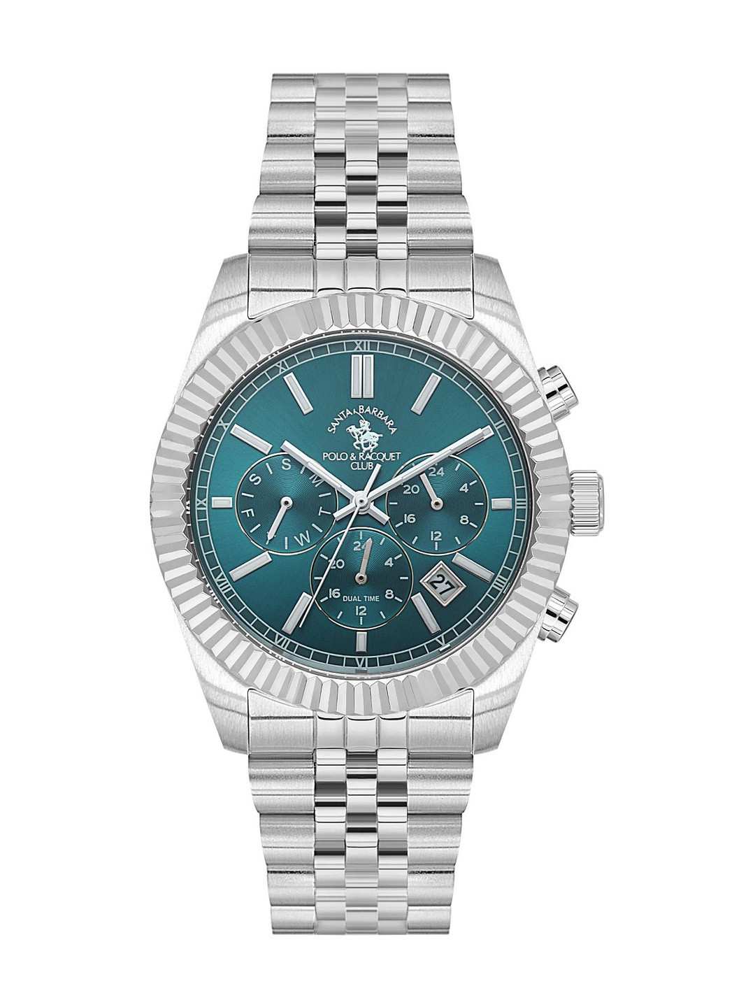 SANTA BARBARA POLO & RACQUET CLUB Men Dial & Stainless Steel Straps Watch SB.1.10653-4