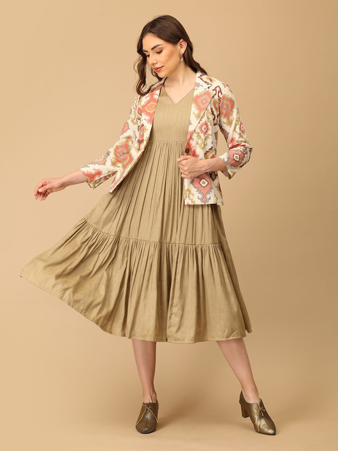 The Woman Store Ethnic Motifs Long Dress