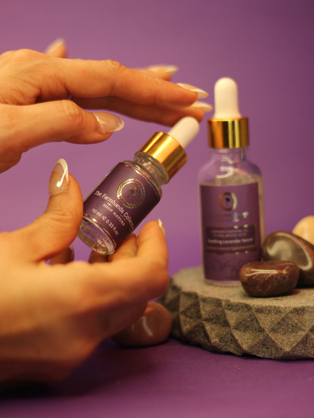 The Farmhands Collective Lavender Face Serum with Hydrating + Anti-Aging- 10 ml