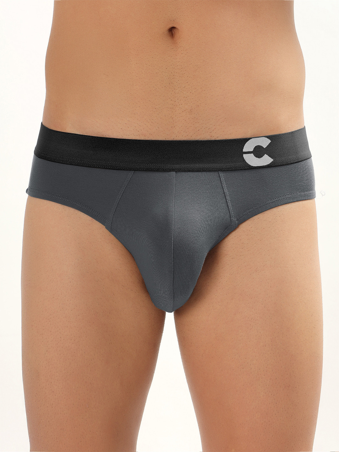 FREECULTR Men Solid C-Logo Basic Brief