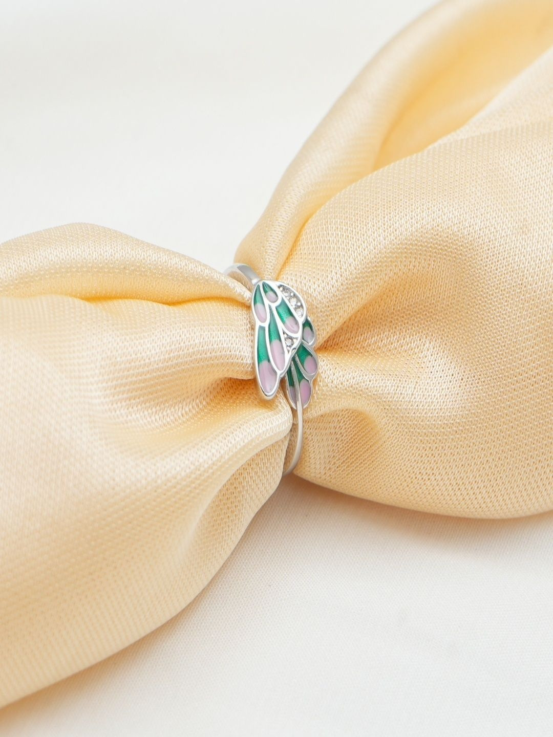 TASSYA 925 Sterling Butterfly Finger Ring