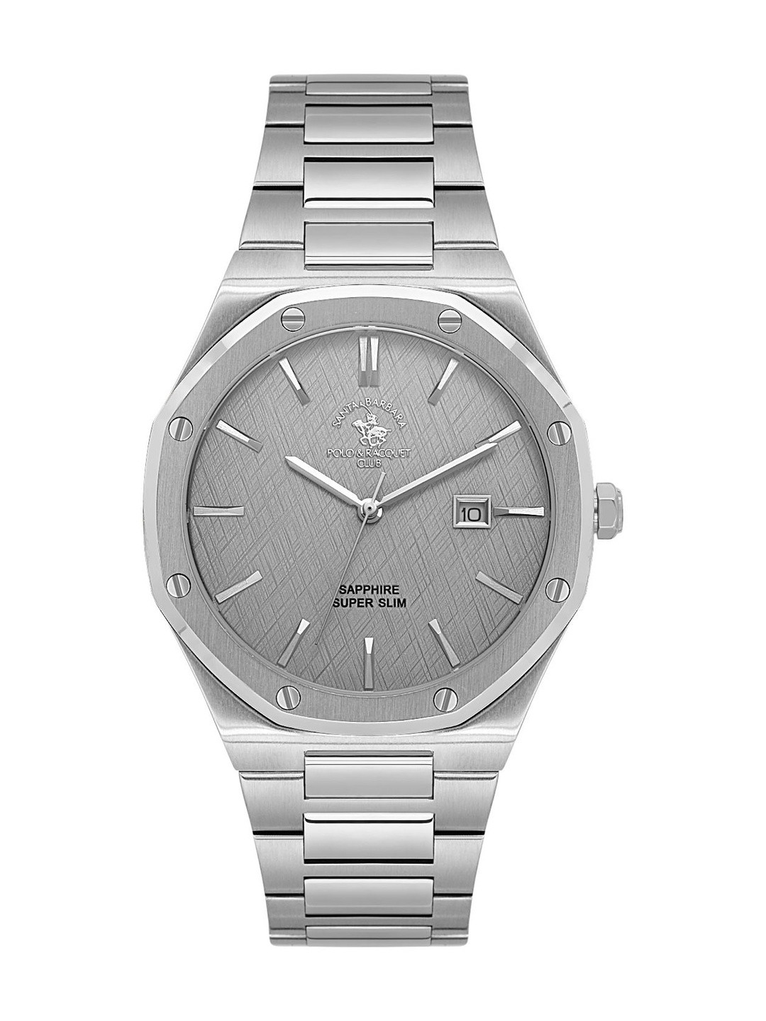 SANTA BARBARA POLO & RACQUET CLUB Men Solid Dial & Stainless Steel Straps Analogue Watch