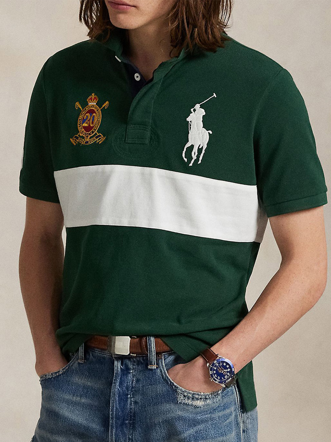 Polo Ralph Lauren Custom Slim Fit 20th Anniversary Polo T-Shirt