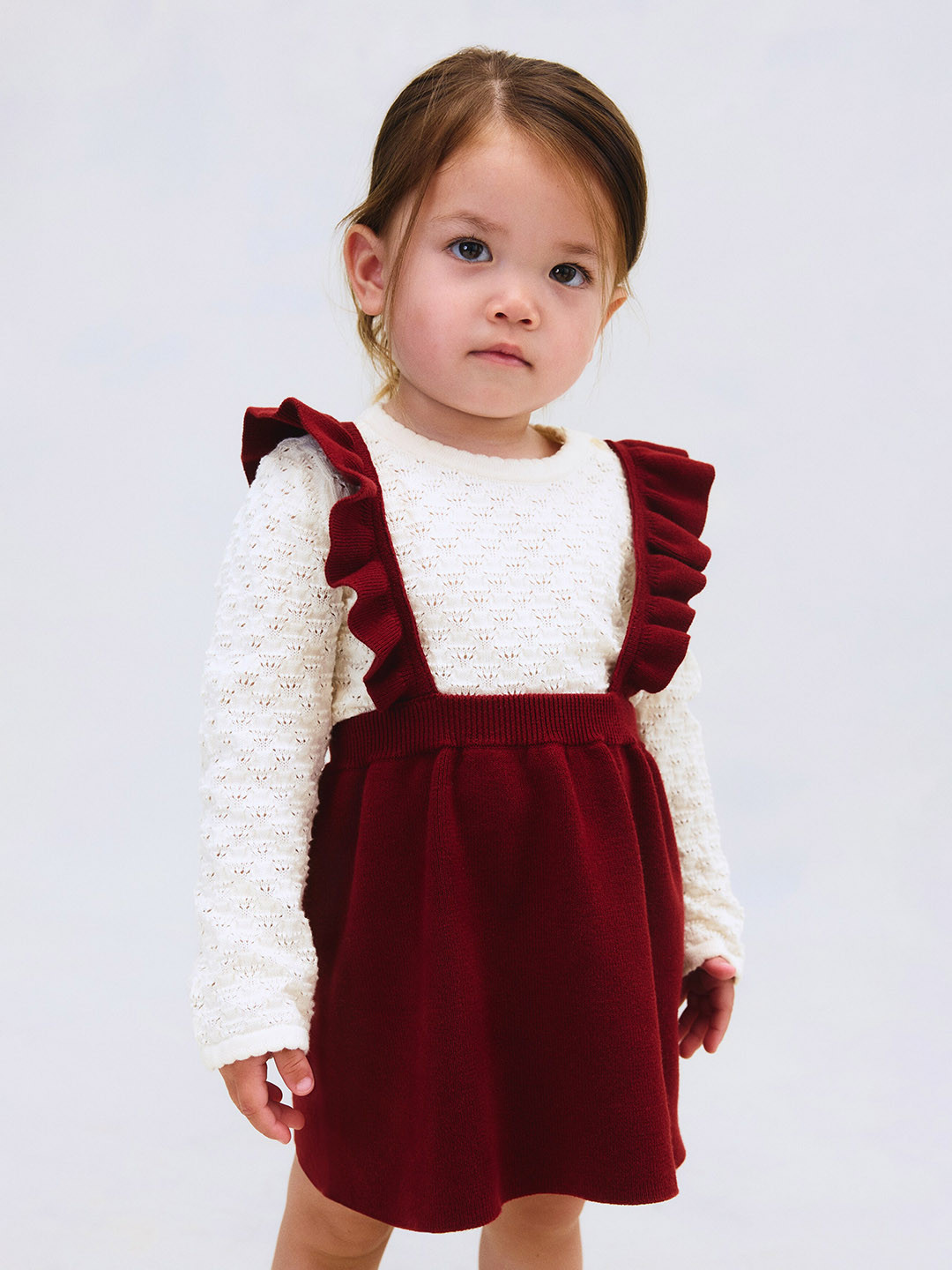 H&M 2-Piece Cotton-Knit Top & Skirt Set