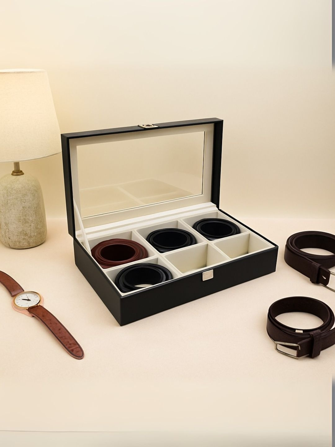 THE BIG TROVE Black Set of 1 Reusable Multi-Utility Organisers