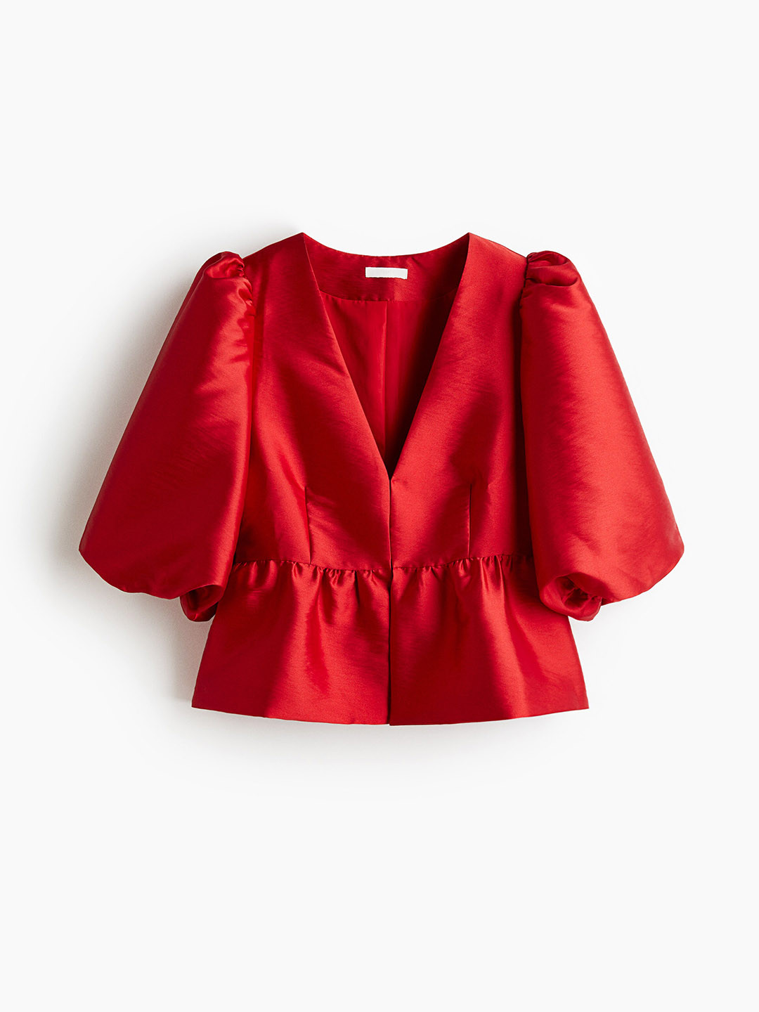 H&M Women Red Peplum blouse