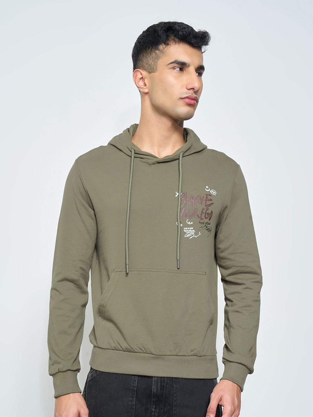 People Men Typography Printed Full Sleeve Sweatshirt