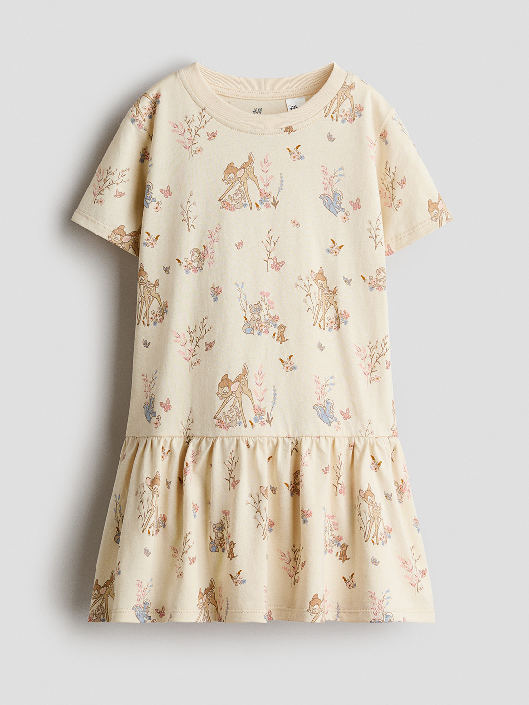 H&M Girls Printed Cotton Jersey A-Line Dress