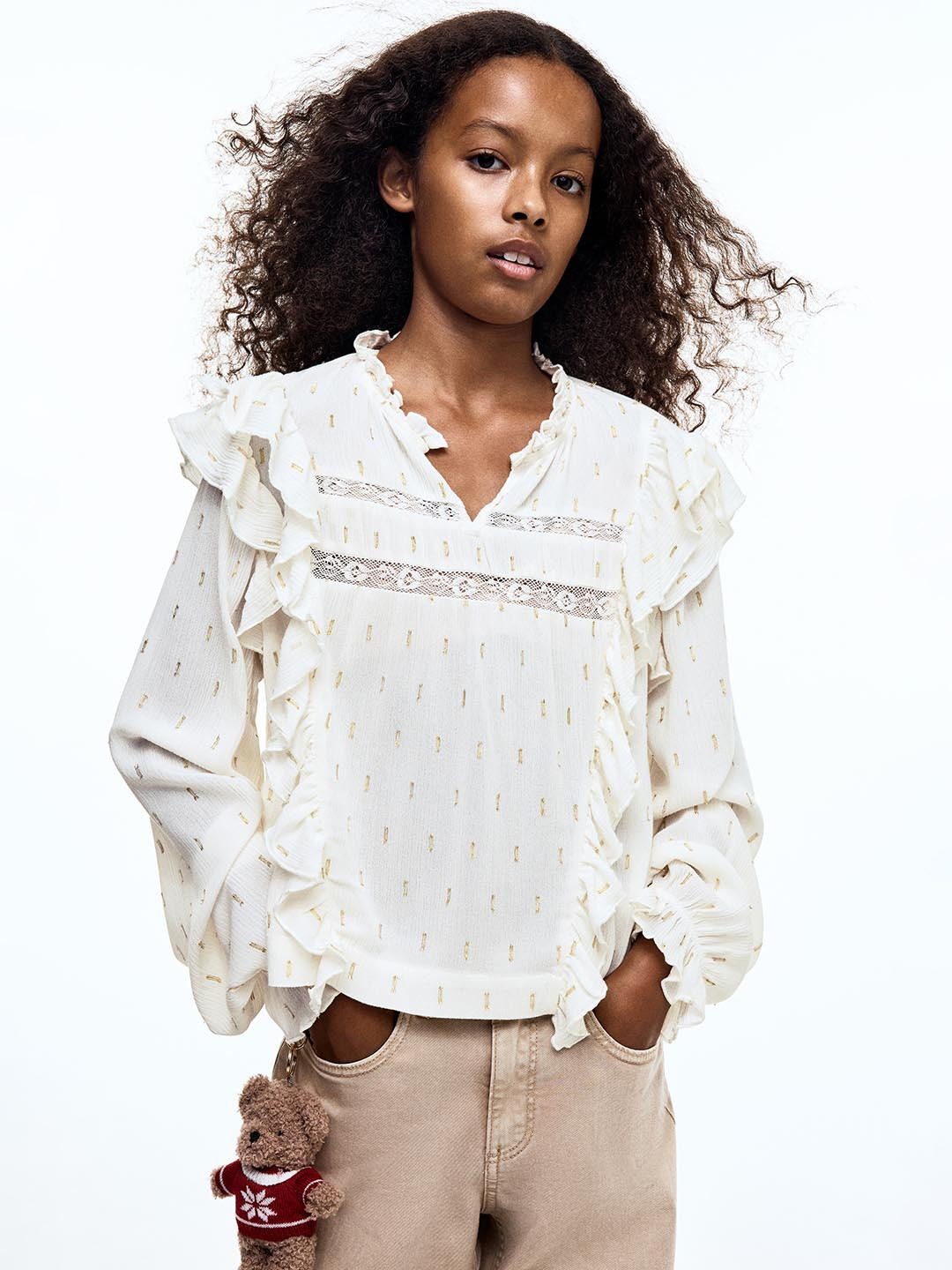 H&M Frill-Trimmed Tops