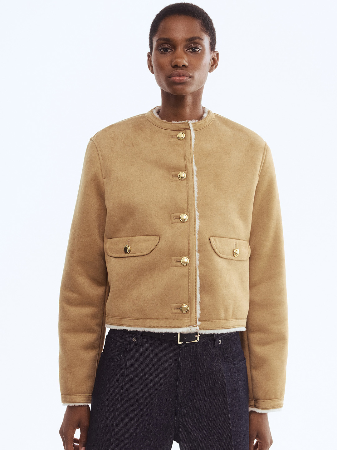 H&M Women Pile-Lined Jacket