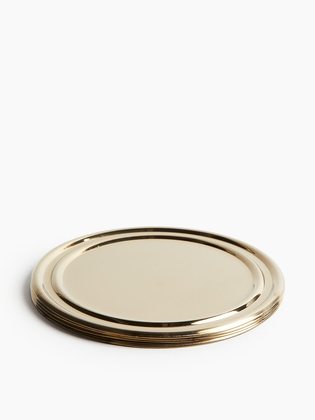 H&M Gold-Toned 4-Pack Stainless Steel Coasters