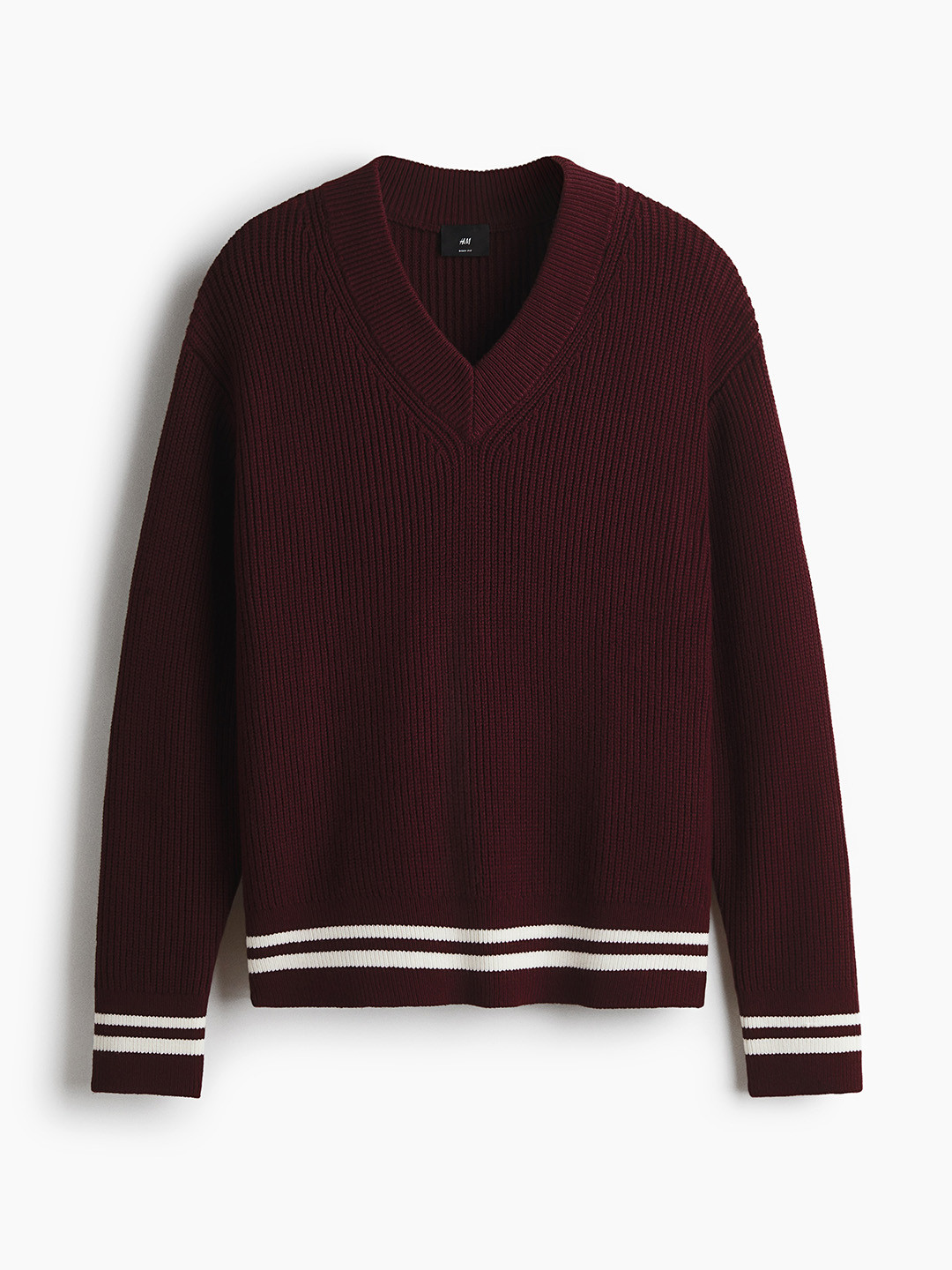 H&M Men Boxy Fit Rib-Knit Jumper