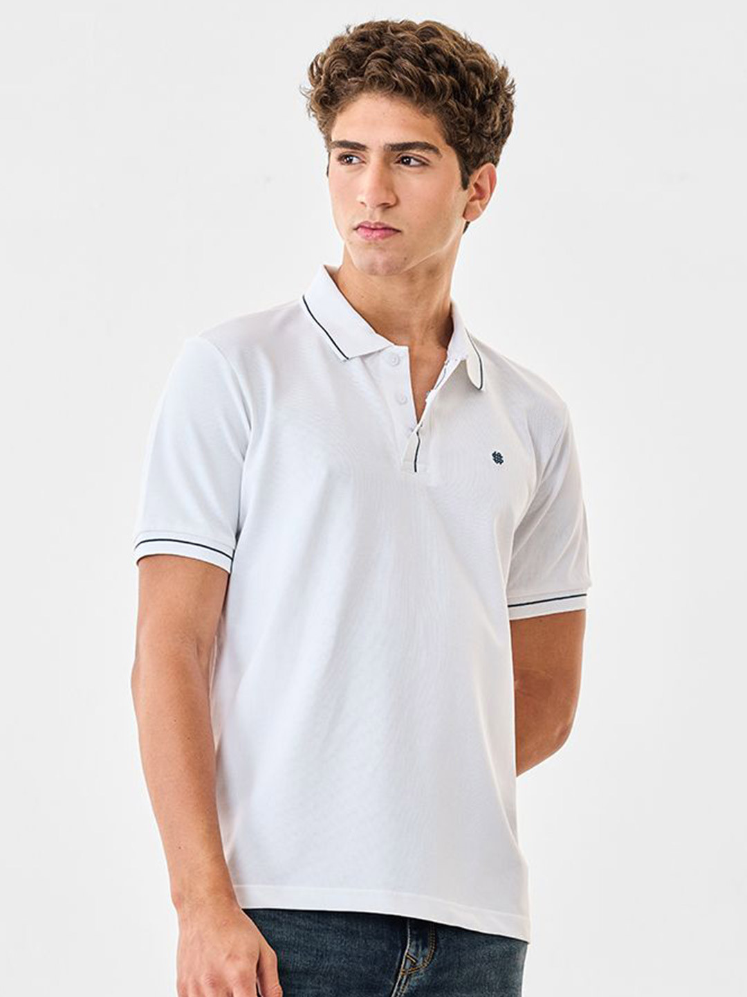 Snitch Men Polo Collar Regular Fit T-shirt