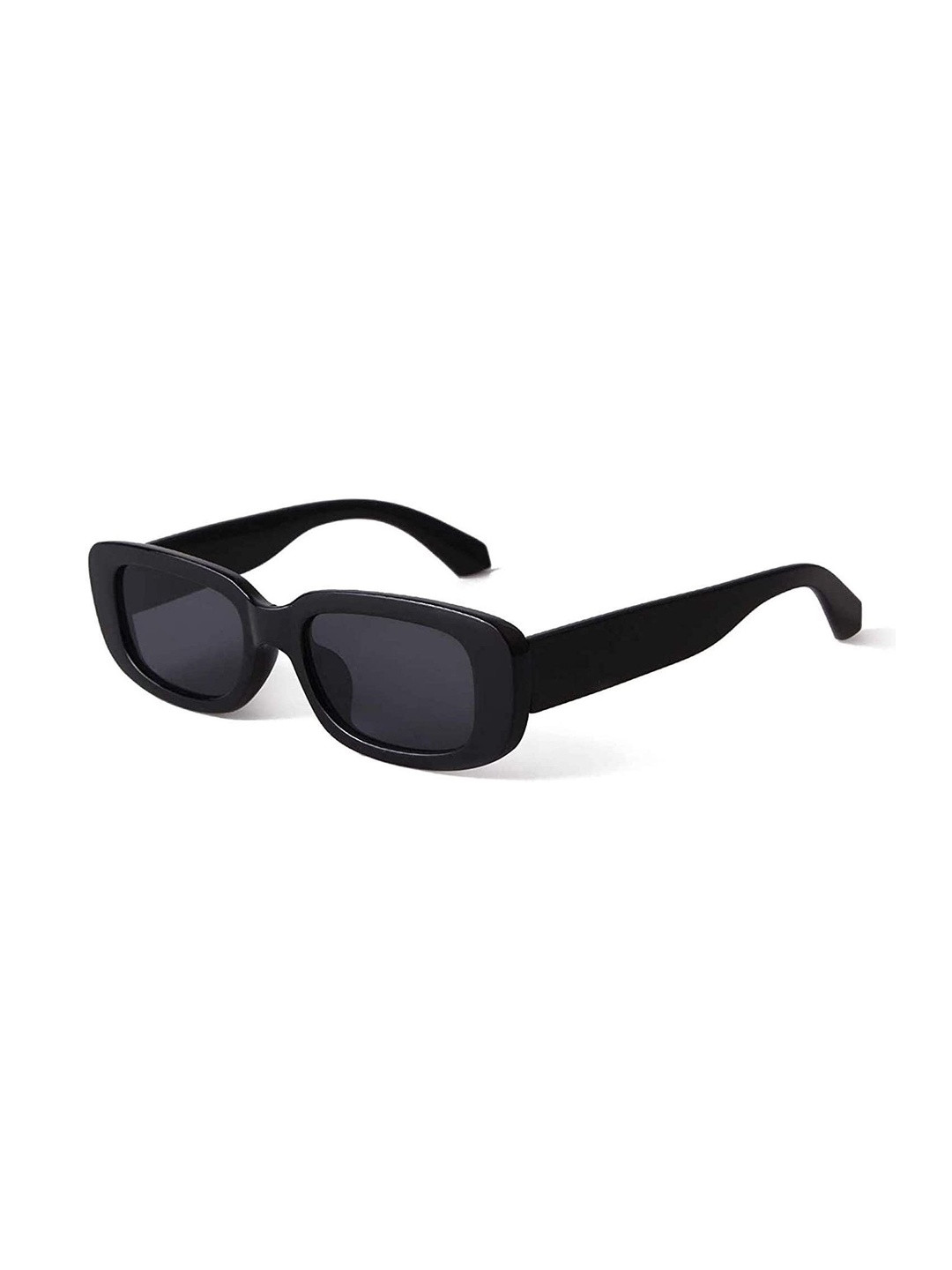 HAYDEN haiza Unisex Black Lens & Black Square Sunglasses with UV Protected