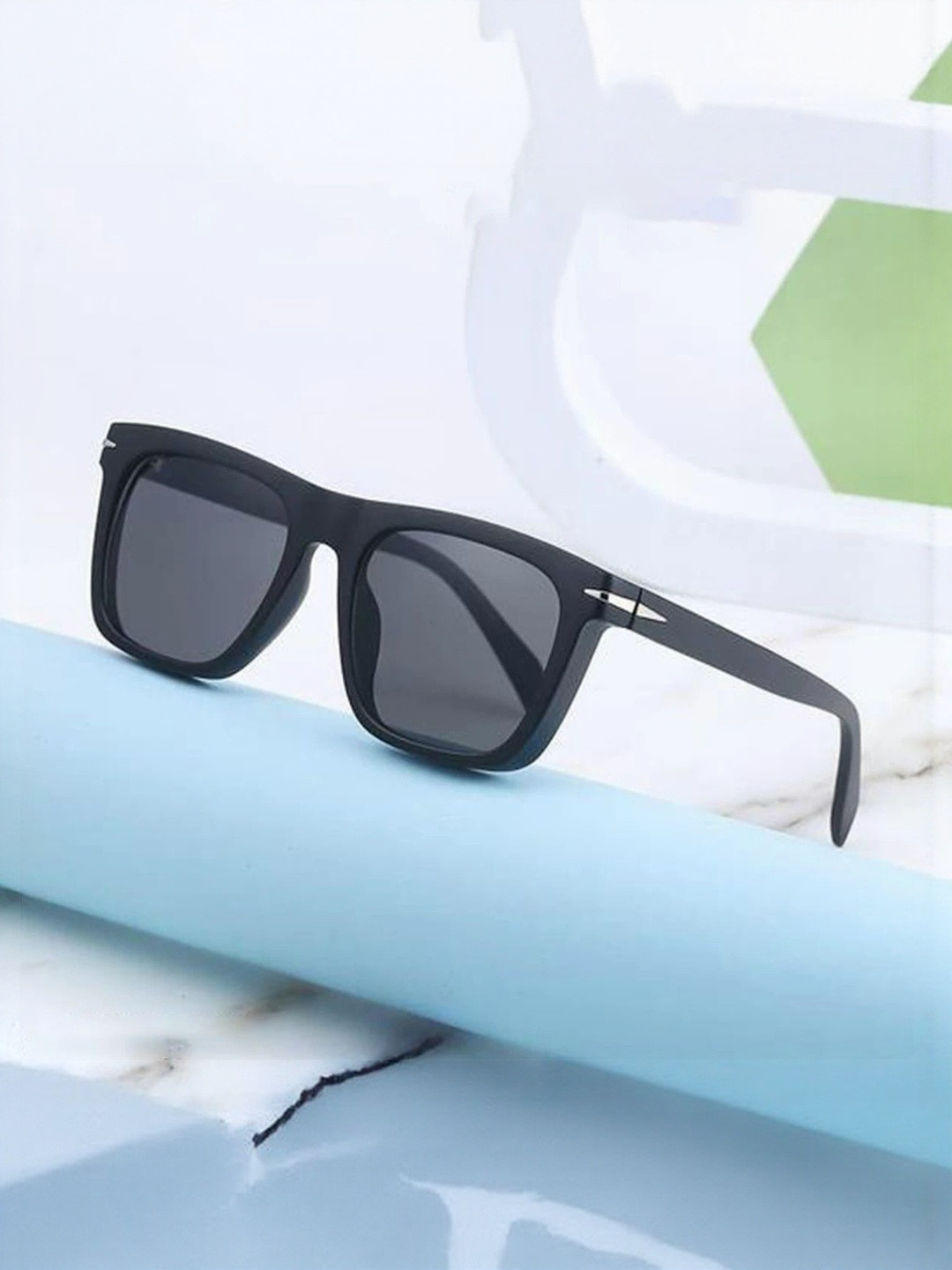 HAYDEN haiza Unisex UV Protected Lens Square Sunglasses Magent-Black