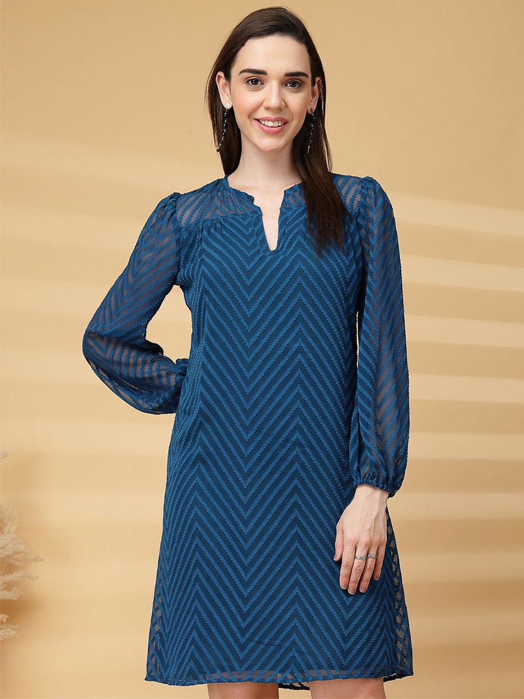 Vastraa Fusion Print Georgette Dress