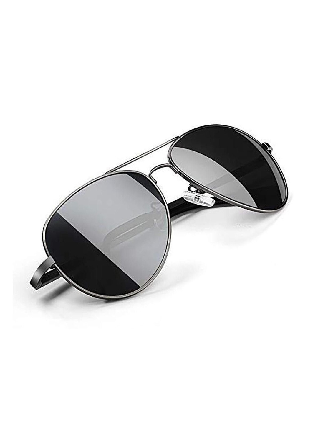 HAYDEN haiza Unisex Black Lens & Black Oversized Sunglasses With UV Protected Lens AVREX-