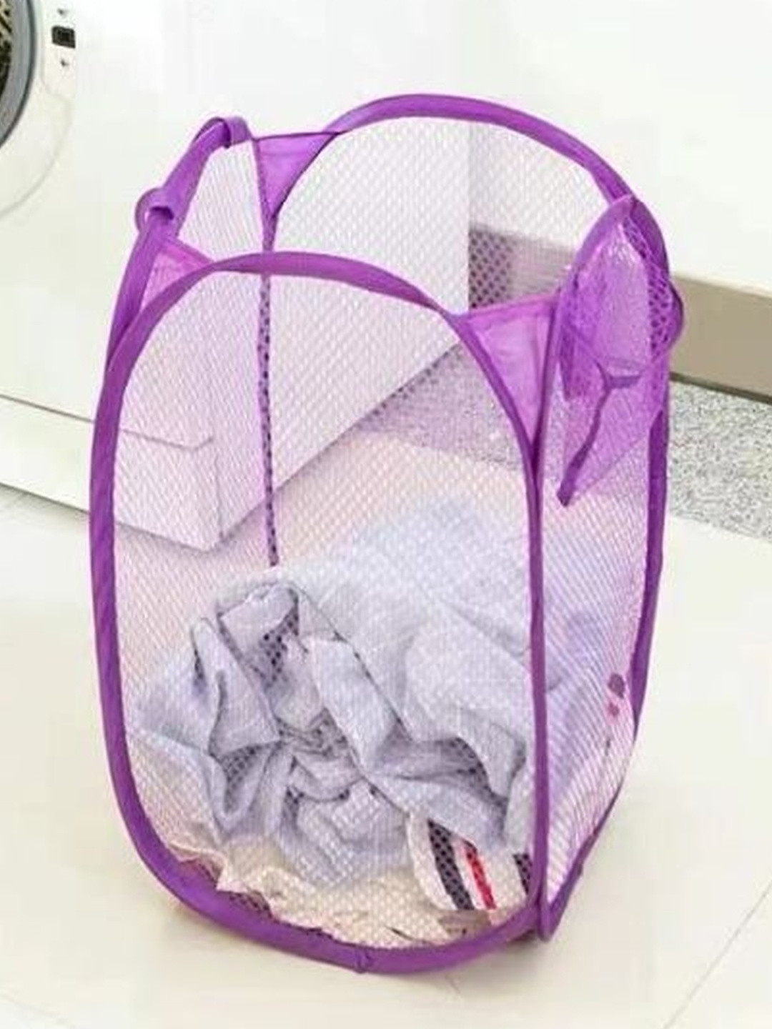 G-KING Purple Foldable Laundry Bag