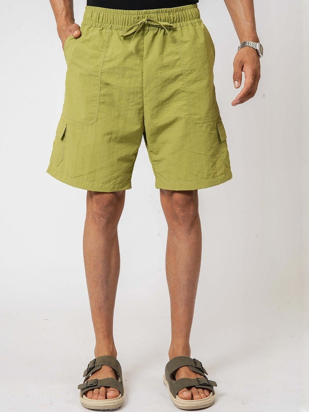 Hallstatt Life Men Solid Linen Shorts