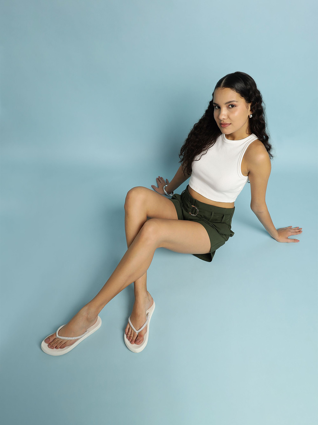 CHUPPS Solis Women Self Design PU Thong Flip-Flops