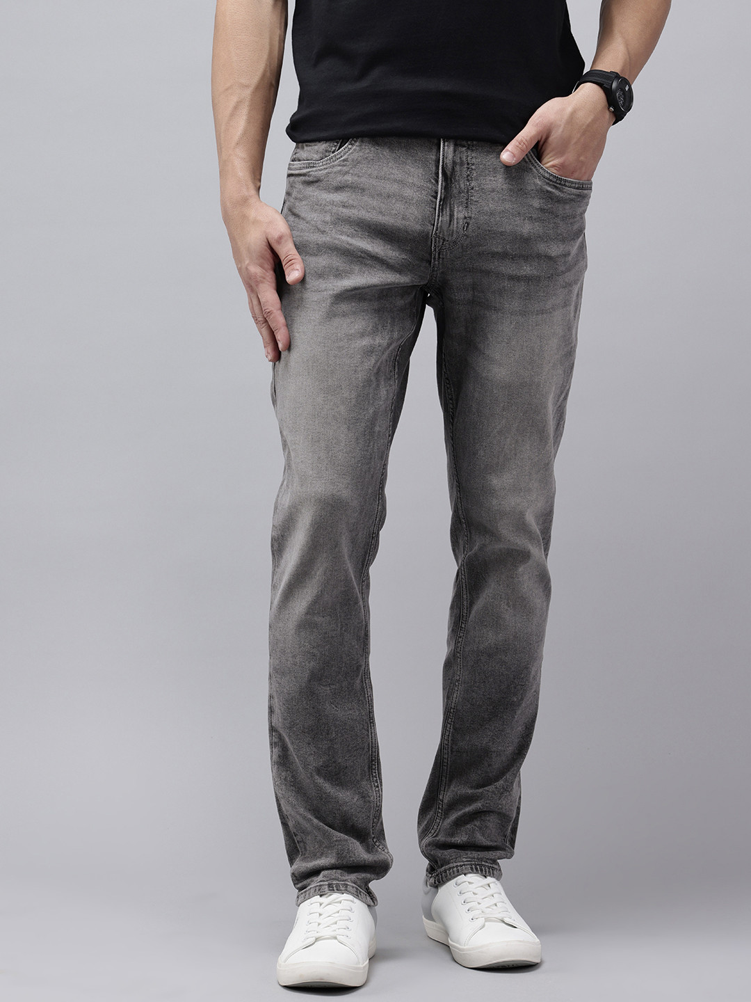 U.S. Polo Assn. Denim Co. Men Brandon Slim Tapered Fit Embroidered Stretchable Jeans